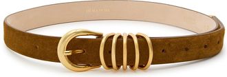 D&eacute;hanche Hollyhock Suede Belt - Brown - XS