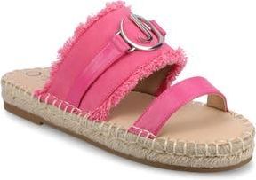 Journee Collection Keelee Espadrille Slide Sandal in Hot Pink at Nordstrom Rack, Size 10