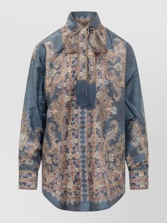 Zimmermann silk printed relaxed shirt