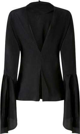 Pinko Blusa con scollo a V - Nero