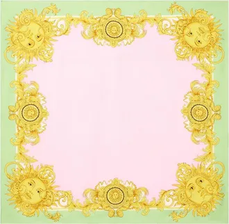 Versace Printed silk twill scarf