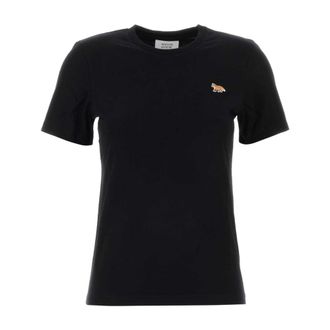 Maison Kitsun&eacute; Baby Fox Regular Tee-Shirt - female - Maison Kitsun&eacute; - T-Shirts - Black - XS - Tops