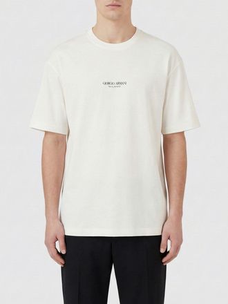 Giorgio Armani T-shirt in cotone con logo Giorgio Armani