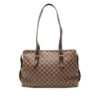 Louis Vuitton Pre-owned Womens Damier Ebene Chelsea - Tan Textile - One Size