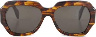Retro Superfuture Occhiali da sole ottagonali - Marrone