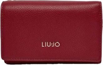 Liu Jo Grote portemonnee met rits - Dames - Portefeuilles - Rood - ONE Size - Polyester - Accessoires