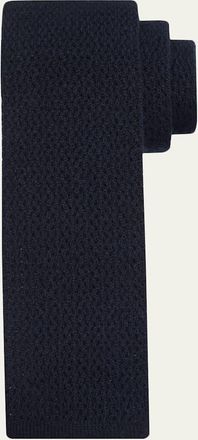 Brioni Mens Solid Cashmere Knitted Tie
