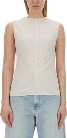 Sportmax Mujer, Camisetas, Beige, Talla: M