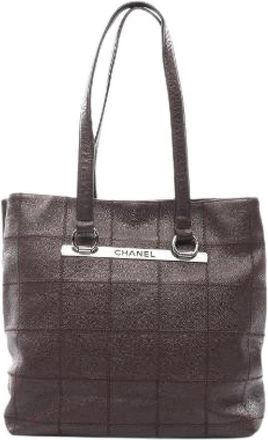 Chanel Pre-owned Chocolat Bar Grained Calf Tote Bag - Pre-owned - Mujer - Marr&oacute;n - ONE SIZE