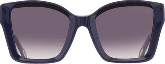 Just Cavalli Blue Gradient Butterfly Ladies Sunglasses SJC147 0991 54