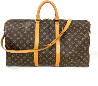 Louis Vuitton Brown Monogram Canvas Boston Bag (Pre-Owned)