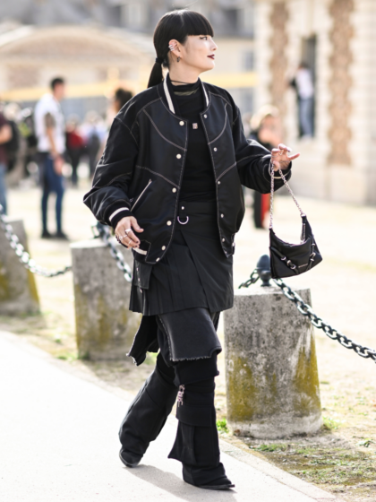 The Y2K “Skirt-over-pants” look is making its return in 2024