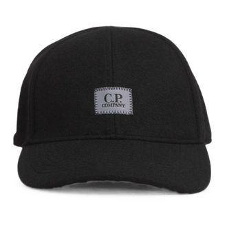 C.P. Company C.p. Company - Logo Patch Baseball Cap - Heren - Accessoires - Zwart - Maat: ONE Size