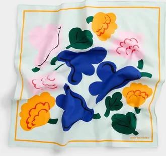 Marimekko Womens Pesofati Kukasta Kukkaan scarf