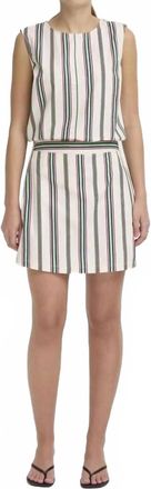 Ichi Leanna Sho Striped Skorts In Multi Stripe