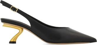 Ferragamo Schoenen Ferragamo - Dames - Pumps - Zwart - 37 1/2 EU - Leer - Schoenen
