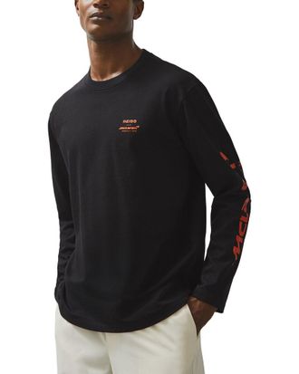 Reiss Legacy Ombre Tyre Print T-Shirt