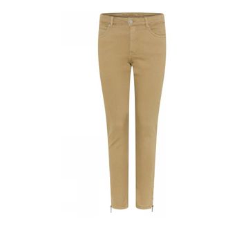 C.Ro Broeken, Dames, Beige, 3Xl, Magere broek