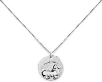 Monica Vinader Zodiac Charm Pendant Necklace in Silver Aries at Nordstrom