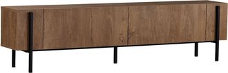 Habitat et Jardin Mueble Para Televisi&oacute;n De Madera <> - 180 X 30 X 45 Cm - Roble Kafkas / Negro
