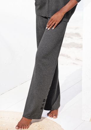 Elbsand Strickhose ELBSAND, Damen, Gr. 32/34, N-Gr, grau (anthrazit), Obermaterial: 50% Viskose, 28% Polyester, 22% Nylon, meliert, unifarben, l&auml;ssig geschnit