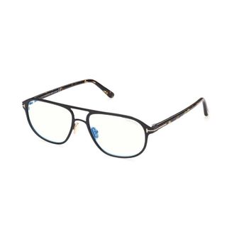 Tom Ford FT5751-B 001 Shiny Black/Clear/Blue-light Block Lenses 55mm