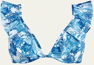 Vilebrequin Tahiti Flowers Flutter Bikini Top