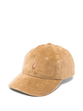 Polo Ralph Lauren corduroy woven baseball cap - women - Cotton/Elastane - One Size - Neutrals