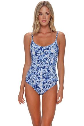 Sunsets Anya Tankini Swimsuit Top in Island Ink Rib at Nordstrom, Size X-Small