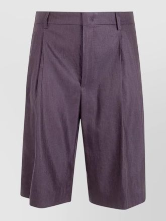 Tagliatore linen tailored bermuda shorts