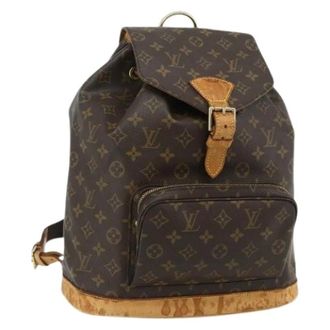 Louis Vuitton Pre-owned Backpacks, female, Brown, Size: ONE SIZE Pre-owned Monogram Canvas Backpack