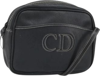 Dior Pre-owned Vintage Schoudertas - Dames - Vintage Schoudertas - Blauw - ONE Size - Leer - Vintage