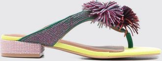 Kurt Geiger Sandalo Kurt Geiger London in canvas con frange e strass