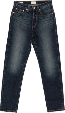 Levi's 501 Cropped Straight Jeans - Dames - Regular Fit Jeans - Blauw - W29 - Katoen - Jeans