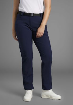 Maier Sports Softshellhose MAIER SPORTS DA-HOSE EL. SOFTSH. PERLIT W, Damen, Gr. 34, N-Gr, blau (night sky), Obermaterial: 92% Polyester, 8% Elasthan, Hosen Softsh