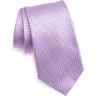 Nordstrom Jacquard Silk Tie in Purple at Nordstrom