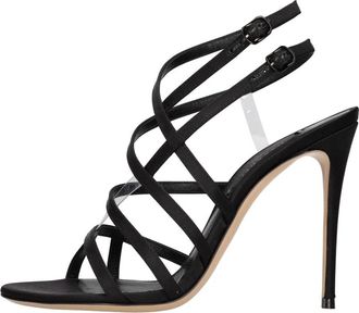 Casadei Julia Sandal - Dames - Sandalen met hakken - Zwart - 36 EU - Leer - Schoenen