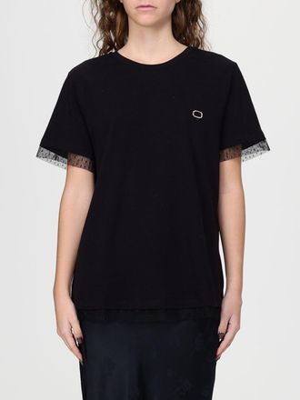 Twinset T-shirt con logo Oval T Twinset in jersey di cotone