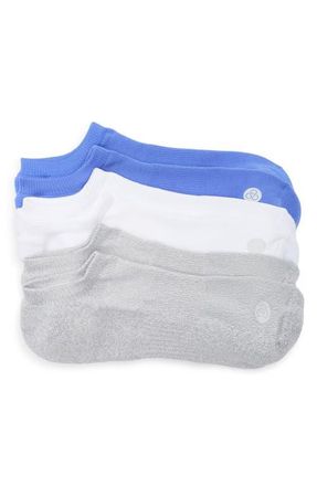 Zella 3-Pack Low Training Socks in Blue Azurite at Nordstrom, Size 6-8.5