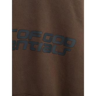 Fear of God Logo-Print Cotton Sweatshirt - Brown