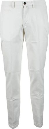 BRIGLIA 1949 Casual Cotton Elastane Trousers - male - Briglia - Slim-fit Trousers - White - 2XL - Trousers