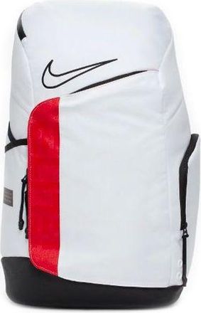 Nike Elite Pro Large Capacity Basketball schoolbag backpack White Black BA6164-100