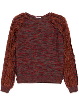 Chloé Tassle Rusted Ochre Jumper - women - Wool - M - Red