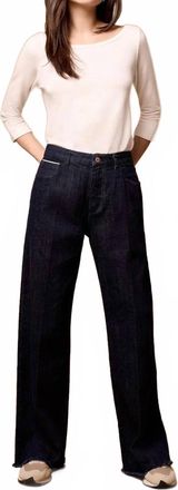 Tribal Thread Brooke High Rise Wide Trouser Jeans In Rinse