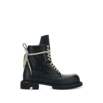 Rick Owens Low Army Lace-up Lug-sole Boots