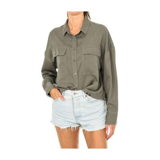 Superdry Button-front Shirt - female - Superdry - Shirts - Green - XS - Blouses & Shirts