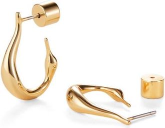 JENNY BIRD Mini Collette Hoop Earrings in High Polish Gold at Nordstrom