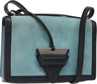 Loewe Pre-owned Suede shoulder-bags - Dames - Vintage Schoudertas - Blauw - ONE Size - Su&egrave;de - Vintage