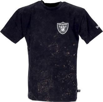 New Era New Era, T-Shirts, male, Black, Size: M NFL Washed Graphic Tee Las Vegas Raiders