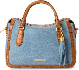 Brahmin Micaela Satchel in Denim at Nordstrom